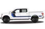 Ford F150 SuperCrew 5.5 Vinyl Stripes (2015-2018) Rally Stripes #2 - RacerX Customs