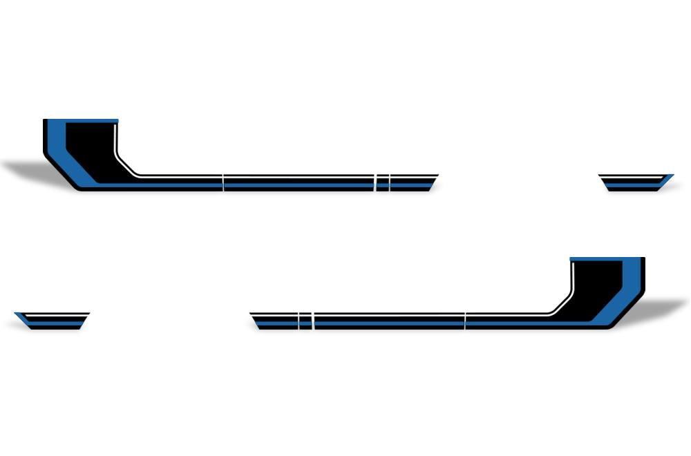 Ford F150 SuperCrew 5.5 Vinyl Stripes (2015-2018) Rally Stripes #2 - RacerX Customs