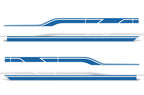 Ford F150 SuperCrew 6.5 Vinyl Stripes Wrap (2015-2018) Side Stripes - RacerX Customs