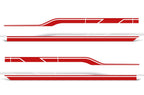 Ford F150 SuperCrew 6.5 Vinyl Stripes Wrap (2015-2018) Side Stripes - RacerX Customs