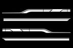 Ford F150 SuperCrew 6.5 Vinyl Stripes Wrap (2015-2018) Side Stripes - RacerX Customs