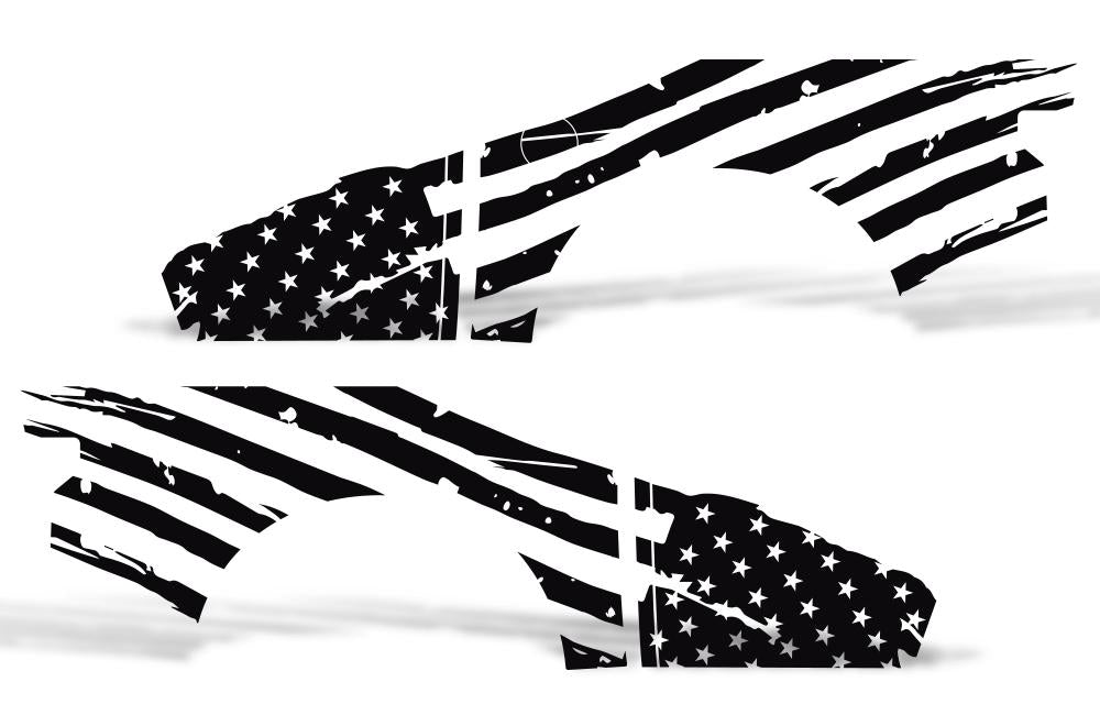 Ford F150 SuperCrew 5.5 Wrap (2015-2018) Vinyl - American Flag - RacerX Customs