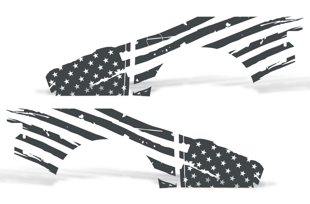 Ford F150 SuperCrew 5.5 Wrap (2015-2018) Vinyl - American Flag - RacerX Customs