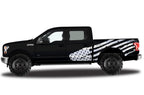Ford F150 SuperCrew 5.5 Wrap (2015-2018) Vinyl - American Flag - RacerX Customs