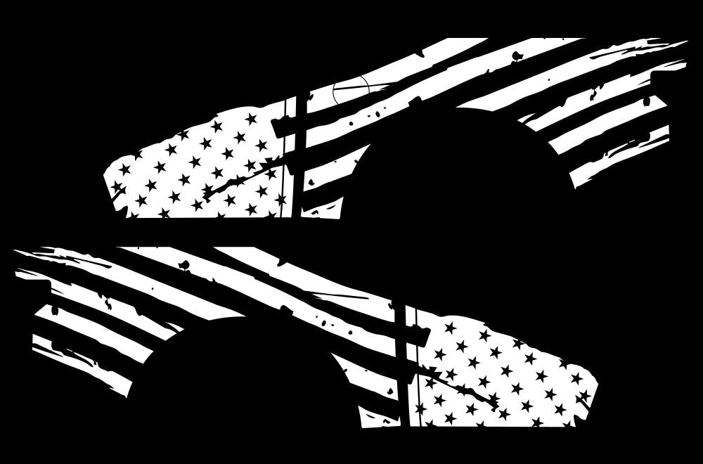 Ford F150 SuperCrew 5.5 Wrap (2015-2018) Vinyl - American Flag - RacerX Customs