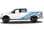 Ford F150 SuperCrew 5.5 Wrap (2015-2018) Vinyl - F150-Shred - RacerX Customs