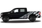 Ford F150 SuperCrew 5.5 Wrap (2015-2018) Vinyl - F150-Shred - RacerX Customs