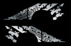 Ford F150 SuperCrew 5.5 Wrap (2015-2018) Vinyl - F150-Shred - RacerX Customs