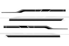 Ford F150 SuperCrew 6.5 Vinyl Stripes Wrap (2015-2018) Side Stripes - RacerX Customs