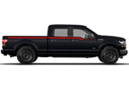 Ford F150 SuperCrew 6.5 Vinyl Stripes Wrap (2015-2018) Side Stripes - RacerX Customs