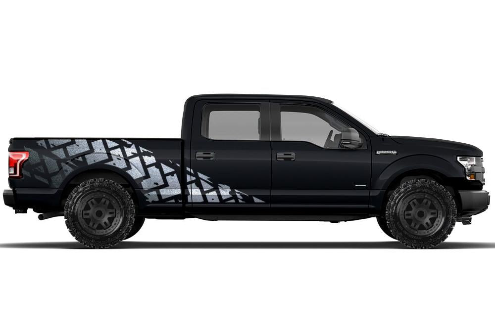 Ford F150 SuperCrew 6.5 Wrap (2015-2018) Vinyl - Tracks - RacerX Customs