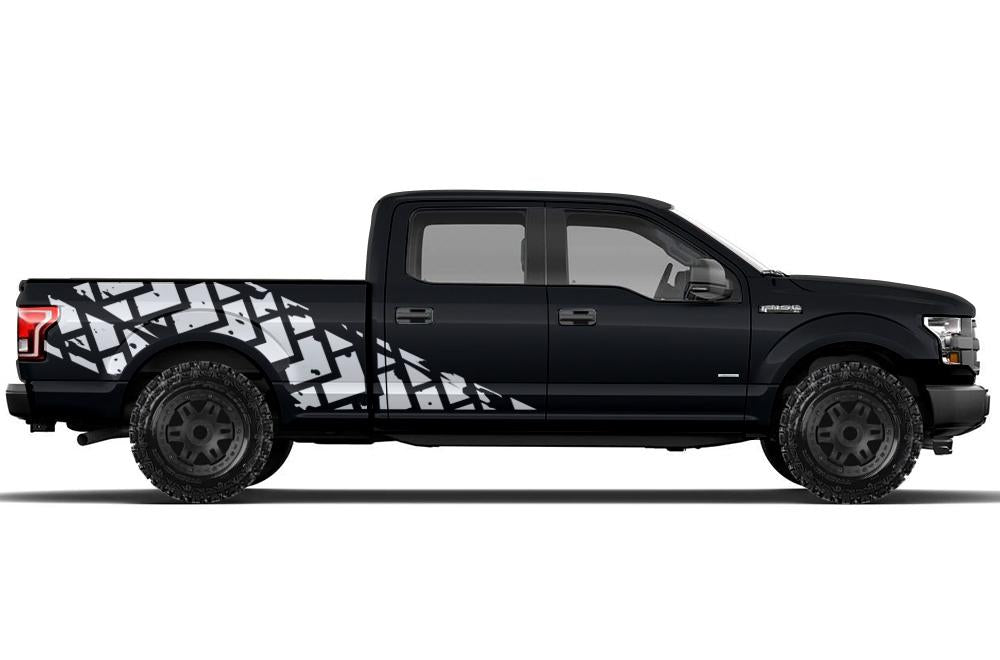 Ford F150 SuperCrew 6.5 Wrap (2015-2018) Vinyl - Tracks - RacerX Customs