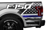 Ford F150 Quarter Panel Graphics-Wrap (2015-2018) THIN BLUE LINE - RacerX Customs