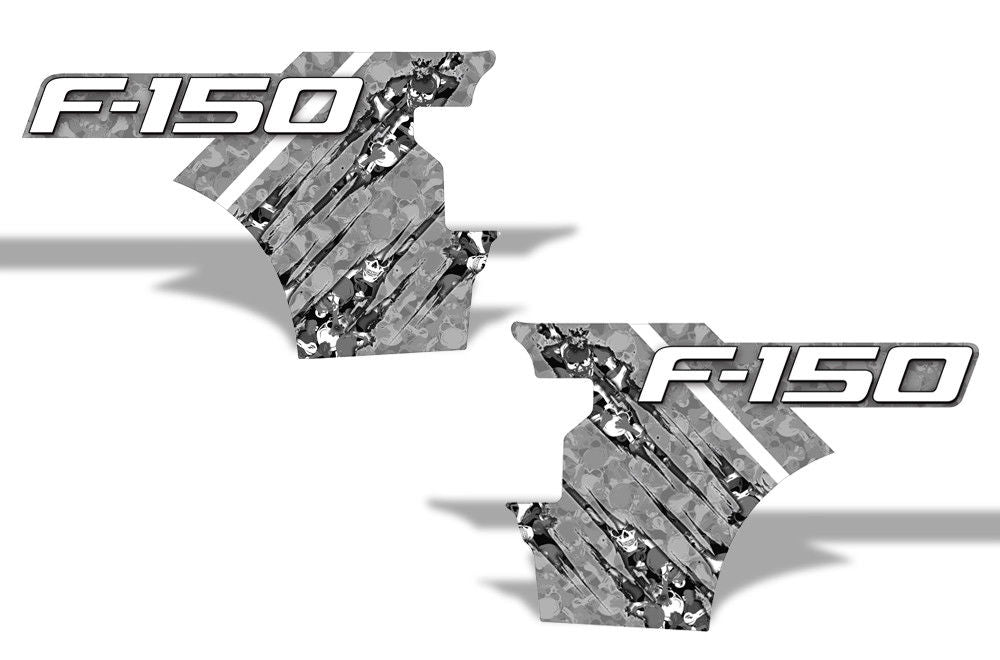 Ford F150 Quarter Panel Graphics-Wrap (2015-2018) SKULL CAMO - RacerX Customs
