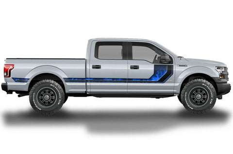 Ford F150 Side Stripe Graphics (2015-2018) FLAMES - RacerX Customs