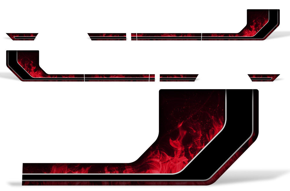 Ford F150 Side Stripe Graphics (2015-2018) FLAMES - RacerX Customs