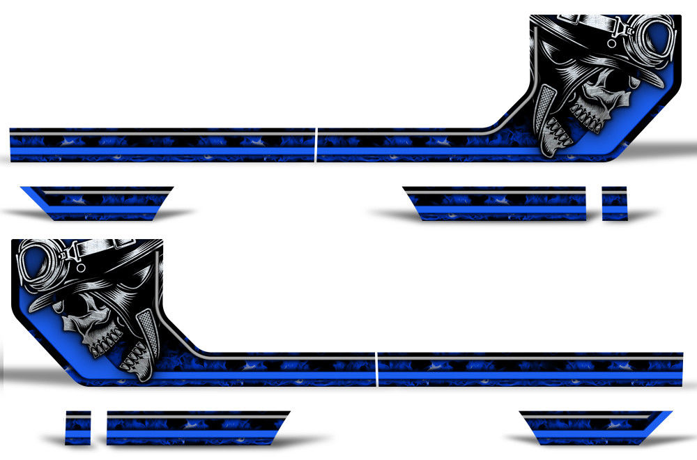 Ford F150 Side Stripe Graphics (2015-2018) HAVOC Blue - RacerX Customs