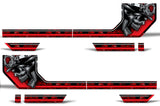 Ford F150 Side Stripe Graphics (2015-2018) HAVOC Red - RacerX Customs