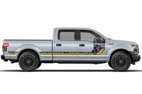 Ford F150 Side Stripe Graphics (2015-2018) HAVOC Yellow - RacerX Customs