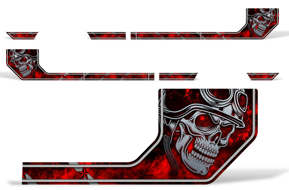 Ford F150 Side Stripe Graphics (2015-2018) HAVOC Red - RacerX Customs
