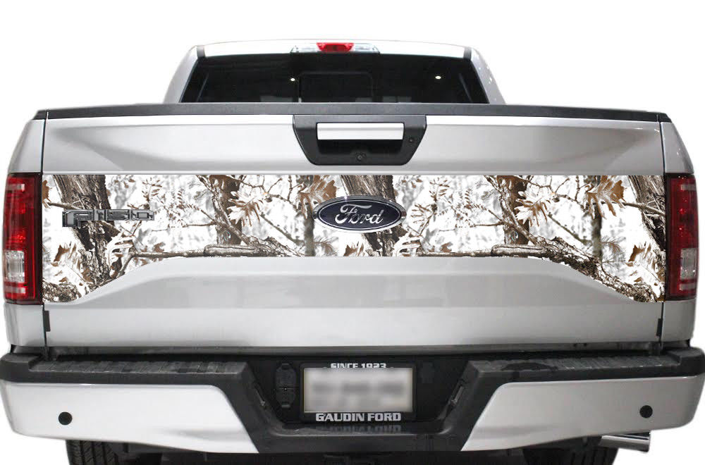 Ford F150 Tailgate Graphics (2015-2018) FROZEN TUNDRA CAMO - RacerX Customs