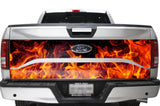 Ford F150 Full Tailgate Graphics (2015-2018) FLAMES - RacerX Customs