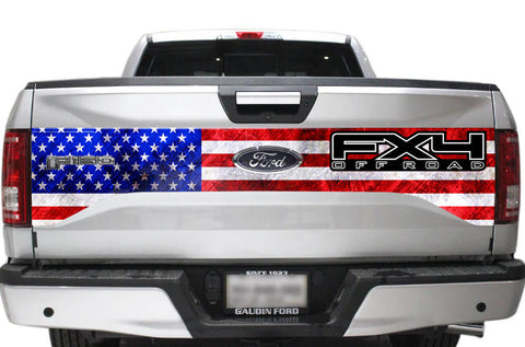 Ford F150 Tailgate Graphics (2015-2018) FX4 USA - RacerX Customs