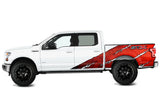 Ford F150 STX Graphics-Wrap (2015-2018) RED - RacerX Customs