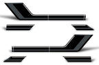 Ford F150 SuperCrew 5.5 Vinyl Stripes (2009-2014) Rally Stripes #1 - RacerX Customs