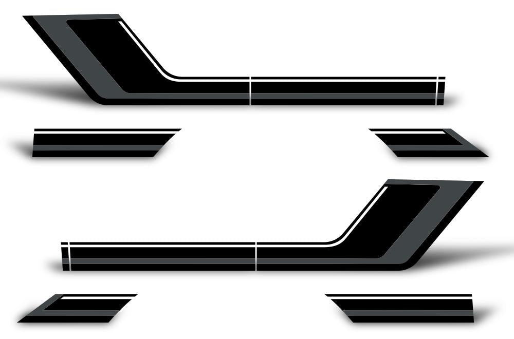 Ford F150 SuperCrew 5.5 Vinyl Stripes (2009-2014) Rally Stripes #1 - RacerX Customs