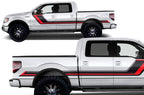 Ford F150 SuperCrew 5.5 Vinyl Stripes (2009-2014) Rally Stripes #1 - RacerX Customs