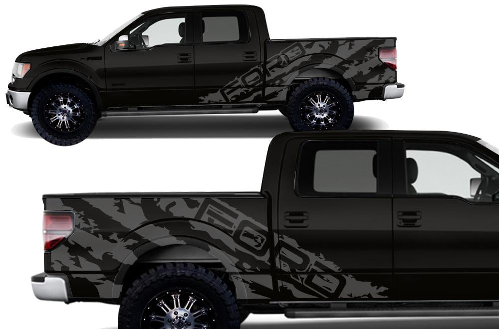 Ford F150 SuperCrew 5.5 Wrap (2009-2014) Vinyl - Ford-Shred - RacerX Customs