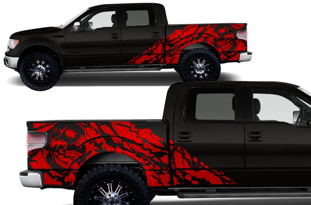 Ford F150 SuperCrew 5.5 Wrap (2009-2014) Vinyl - Nightmare - RacerX Customs