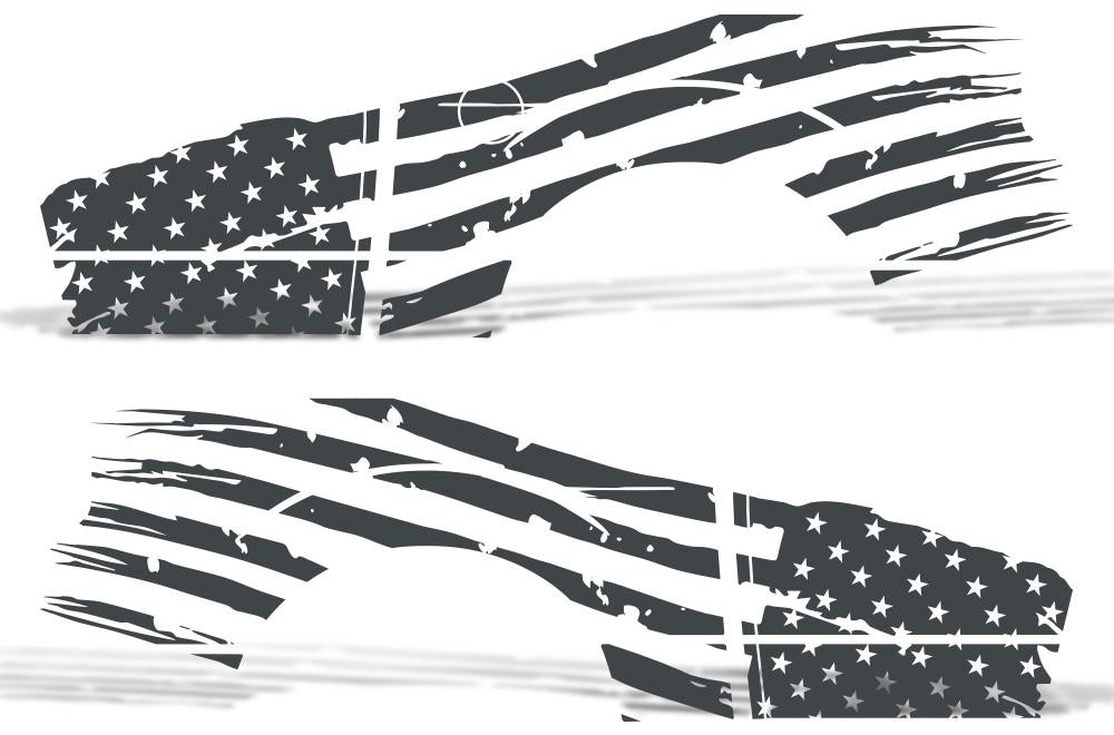 Ford F150 SuperCrew 5.5 Wrap (2009-2014) Vinyl - American Flag - RacerX Customs