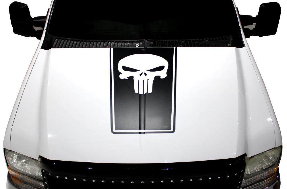 Ford F250-F350 Hood Wrap (1999-2006) Vinyl - Punisher - RacerX Customs