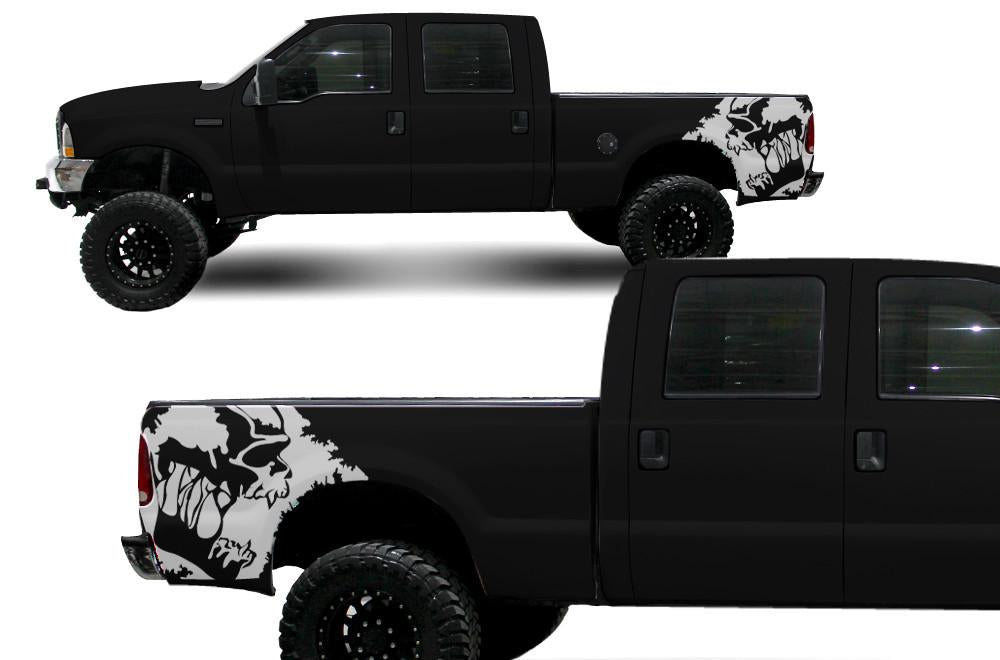 Ford F250-F350 Quarter-Panel Vinyl Wrap (1999-2006) Scream - RacerX Customs