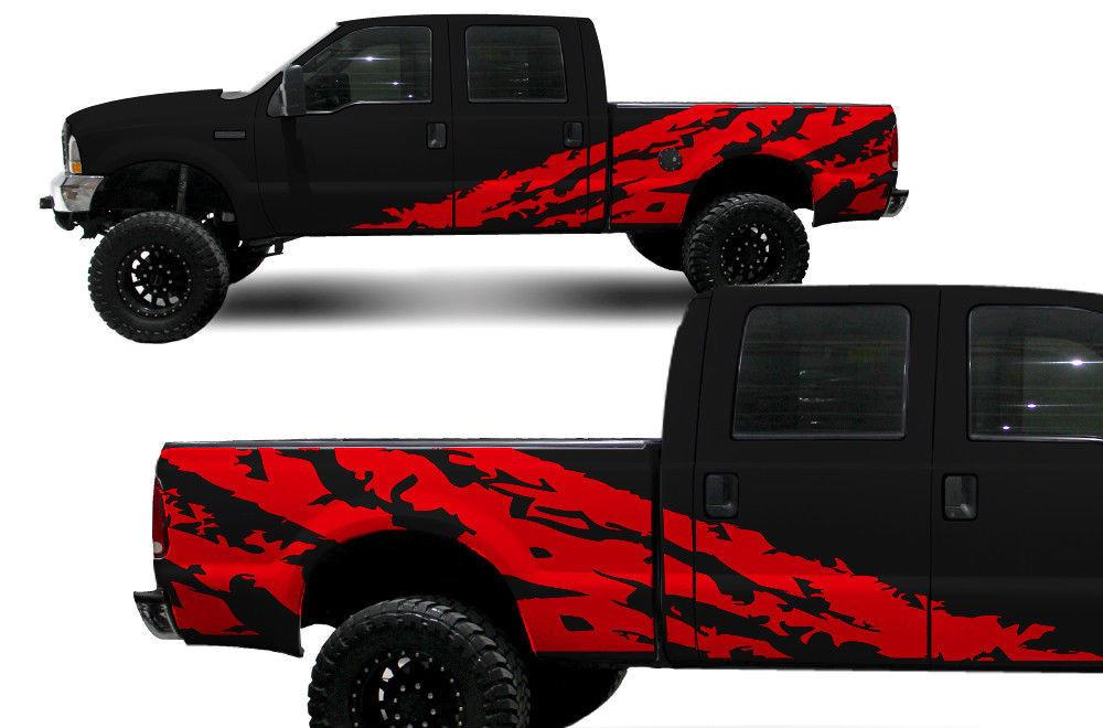 Ford F250-F350 Vinyl Wrap Kit (1999-2006) Shred - RacerX Customs