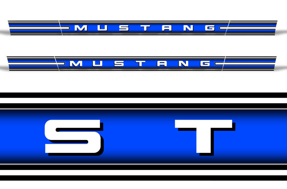 Ford Mustang Rocker Panel Graphics (2005-2009) RACE - RacerX Customs
