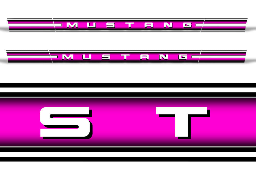Ford Mustang Rocker Panel Graphics (2005-2009) RACE - RacerX Customs