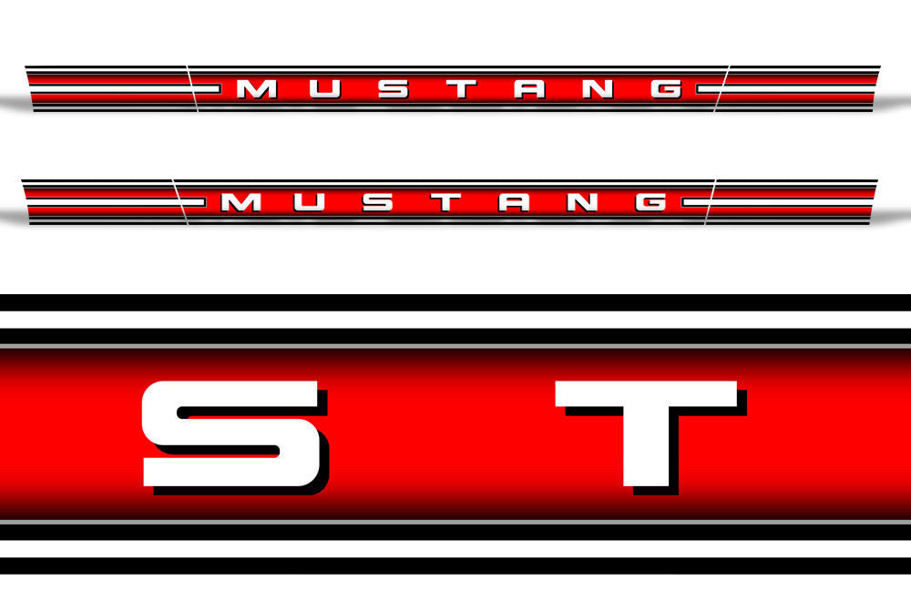 Ford Mustang Rocker Panel Graphics (2005-2009) RACE - RacerX Customs