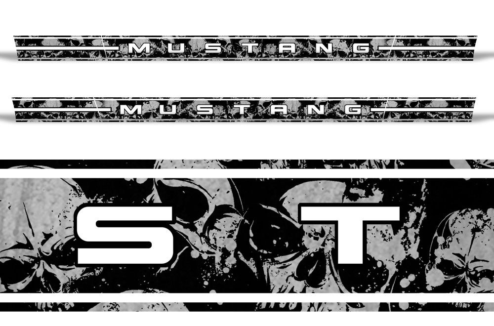 Ford Mustangs Rocker Panel Graphics - SKULLS – RacerX Customs