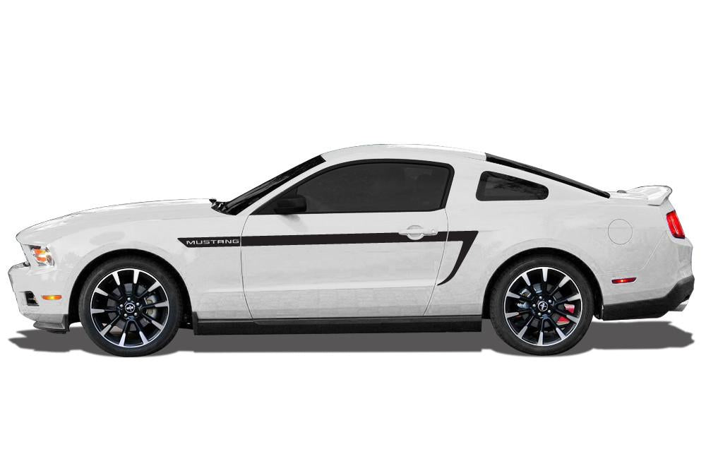 Ford Mustang Vinyl Side-Stripe Kit (2010-2014) Accent Stripes - RacerX Customs