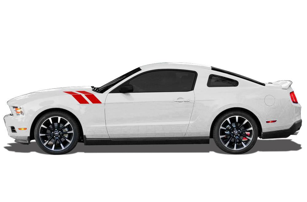 Ford Mustang Vinyl Hash Stripes (2010-2014) - RacerX Customs