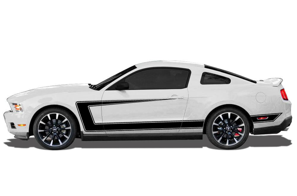 Ford Mustang Vinyl Side-Stripes (2010-2014) C Stripes - RacerX Customs