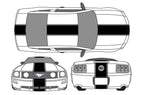Ford Mustang Vinyl Stripes Wrap Kit (2010-2014) Racing Stripes - RacerX Customs