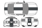 Ford Mustang Vinyl Stripes Wrap Kit (2010-2014) Racing Stripes - RacerX Customs
