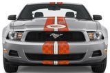 Ford Mustang Racing Stripes Graphic Kit (2010-2014) CHECKERED FLAG - RacerX Customs