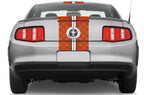 Ford Mustang Racing Stripes Graphic Kit (2010-2014) CHECKERED FLAG - RacerX Customs