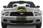 MELTDOWN  Racing Stripes Graphic Kit on a Ford Mustang (2010-2014)  - RacerX Customs