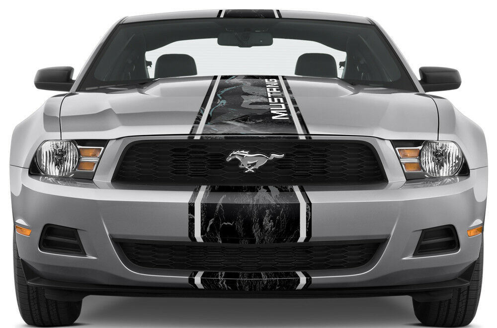 Ford Mustang Racing Stripes Graphic Kit (2010-2014) - RacerX Customs